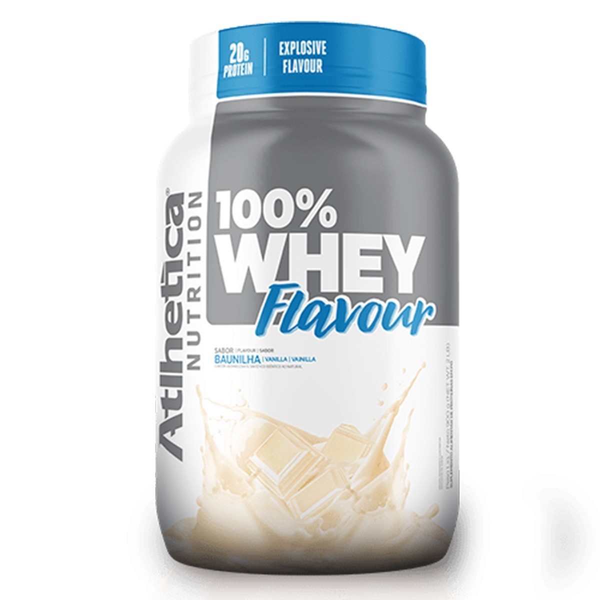 100% Whey Flavour Baunilha Atlhetica 900g