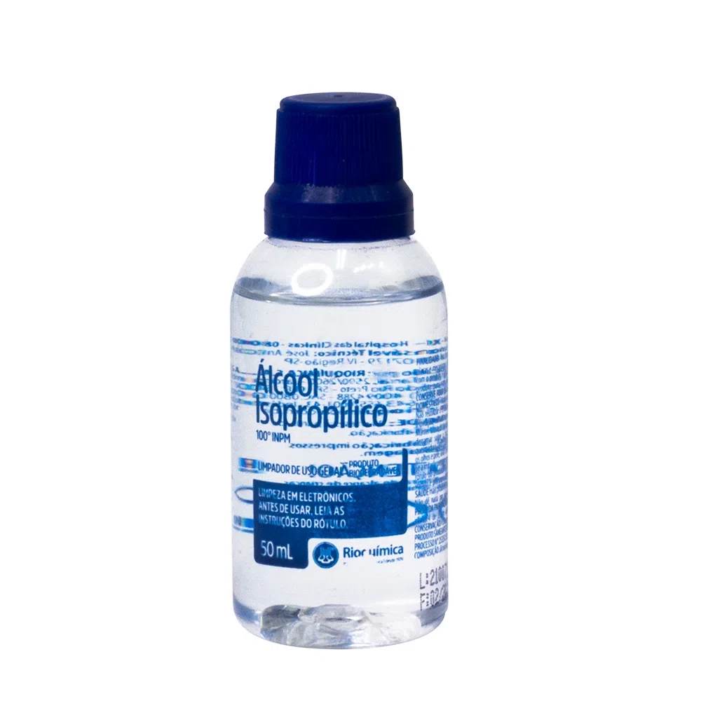 Álcool Isopropílico 100% Rioquímica 50ml