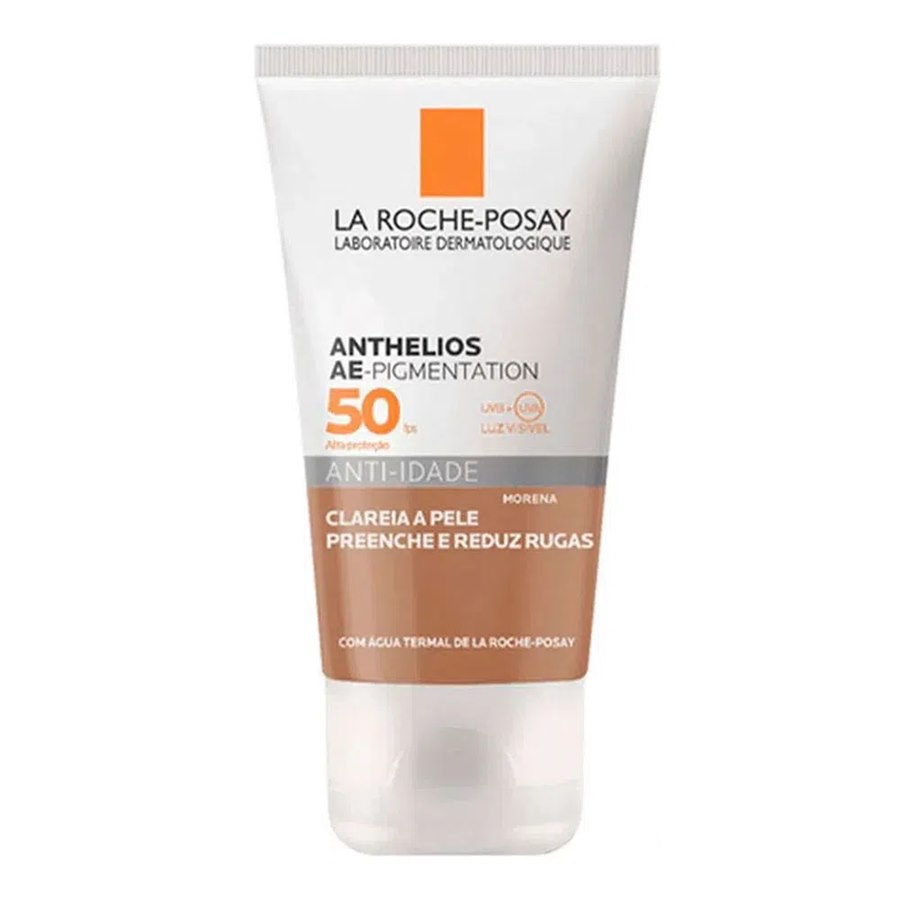 Anthelios AE-Pigmentation La Roche-Posay Protetor Solar Facial FPS50 Anti-Idade Pele Morena 40g