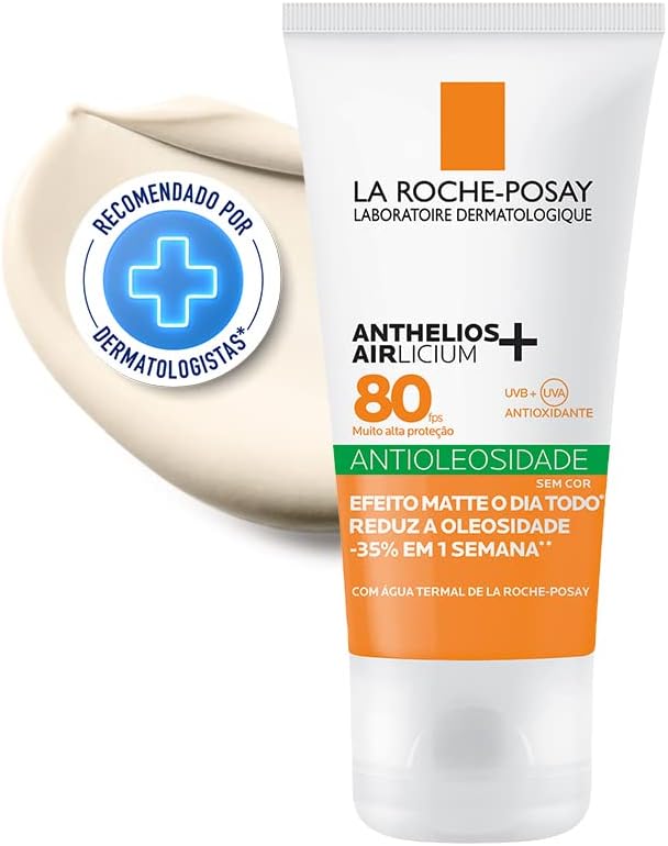 Anthelios Airlicium La Roche-Posay Protetor Solar Facial Antioleosidade FPS80 40g