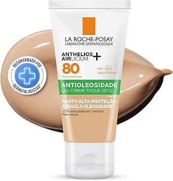 Anthelios Airlicium+ La Roche-Posay Protetor Solar Facial FPS80 Cor 2.0 40g
