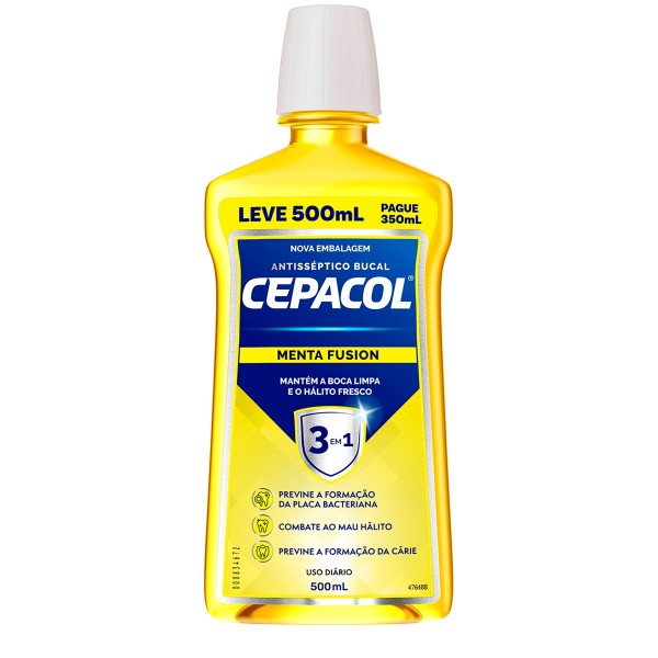 Antisséptico Bucal Cepacol Menta Fusion 500ml