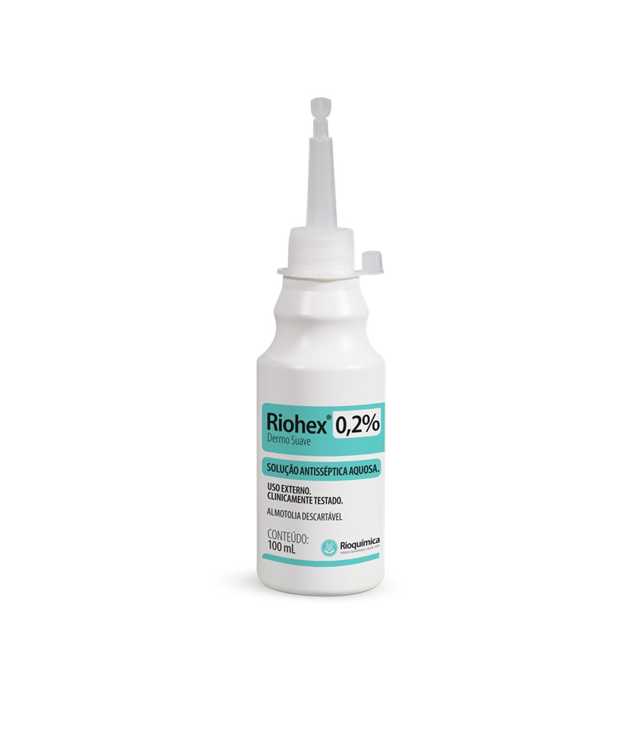 Antisséptico Clorexidina Riohex 0,2% Dermo Suave Almotolia 100ml
