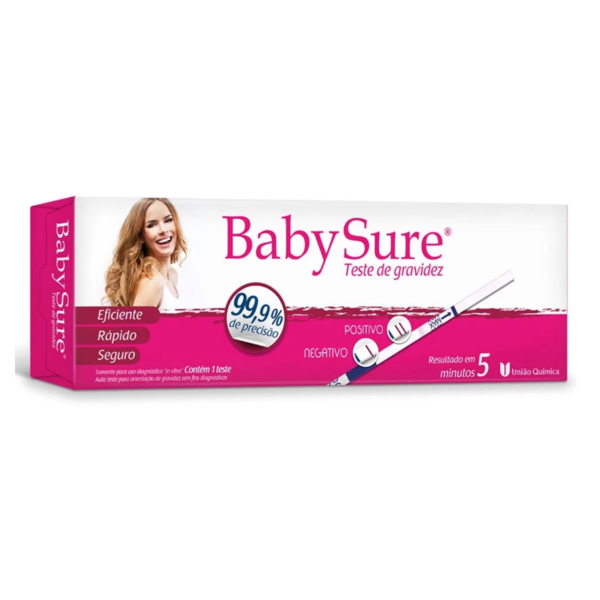 Baby Sure Teste de Gravidez 1 Tira Reagente +Coletor