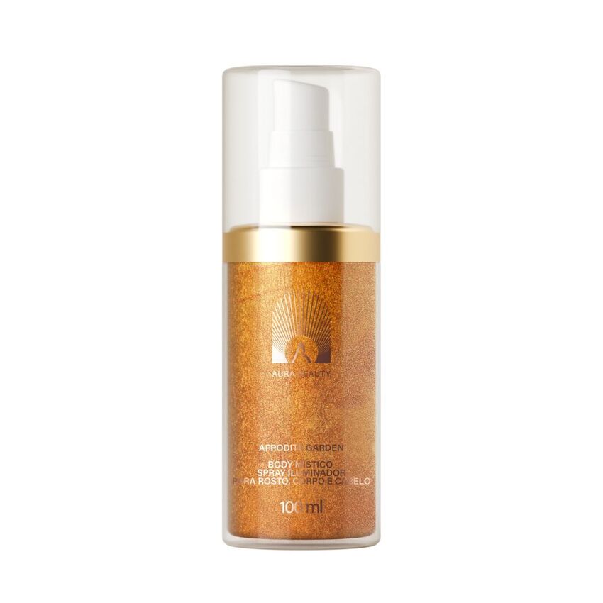 Body Místico Spray Iluminador Aura Afrodite Garden 100ml