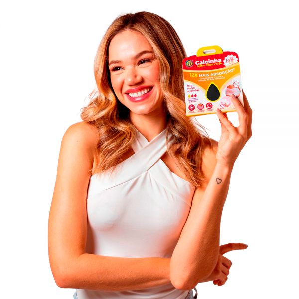 Calcinha Ultrabsorvente Antibacteriana Reutilizável Ortho Pauher Lady Dry Tamanho M