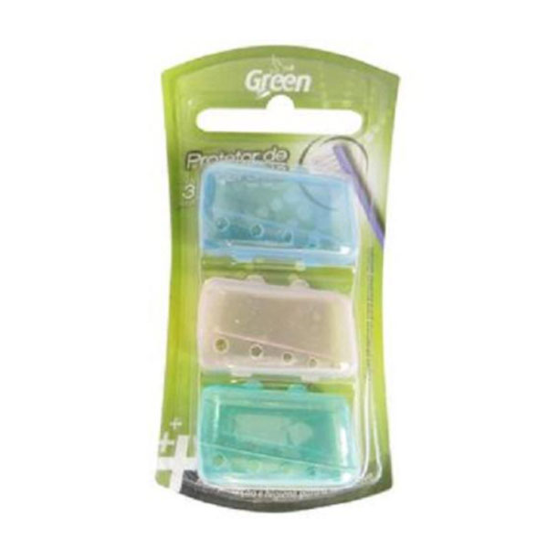 Capa Protetora de Escova Dental Green 3 unidades