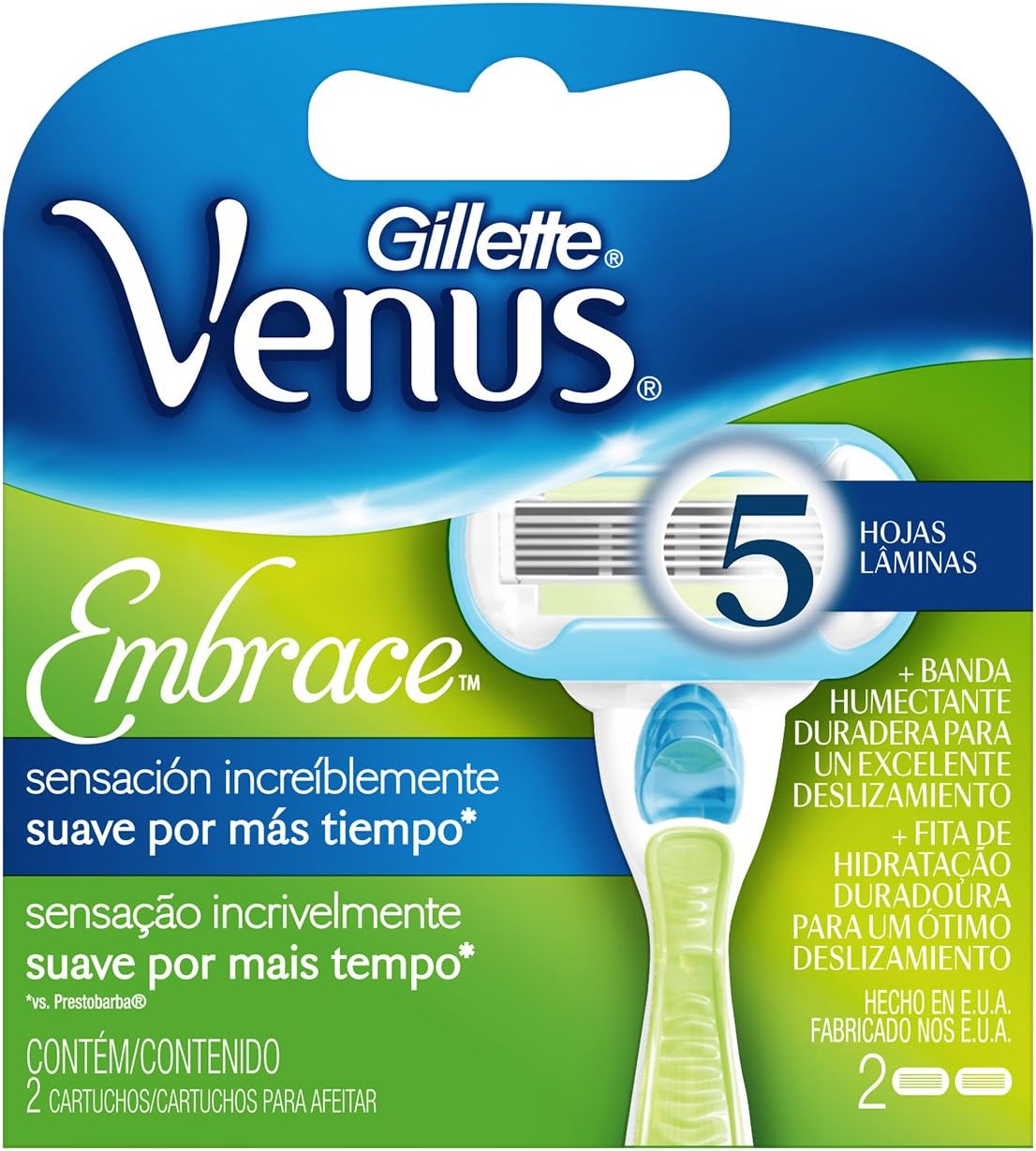Carga Depilatória Gillette Venus Embrace 2 unidades