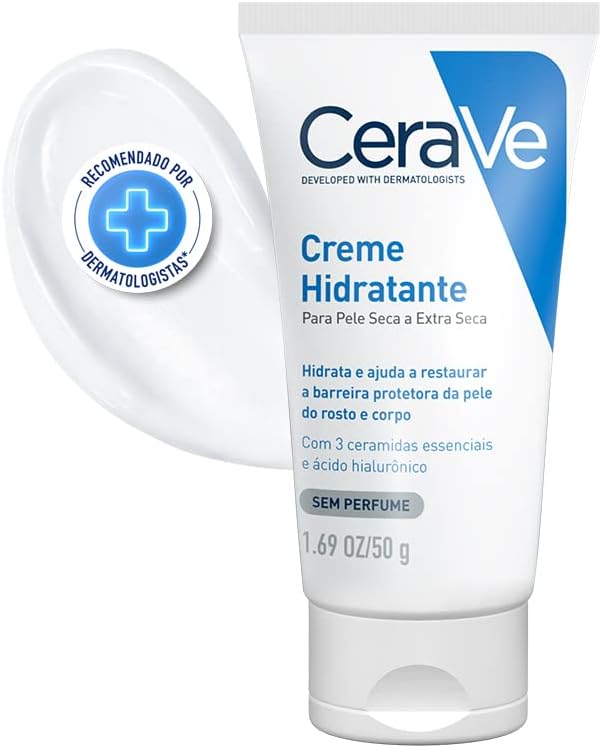 CeraVe Creme Hidratante Corporal Pele Seca e Extra Seca 50g