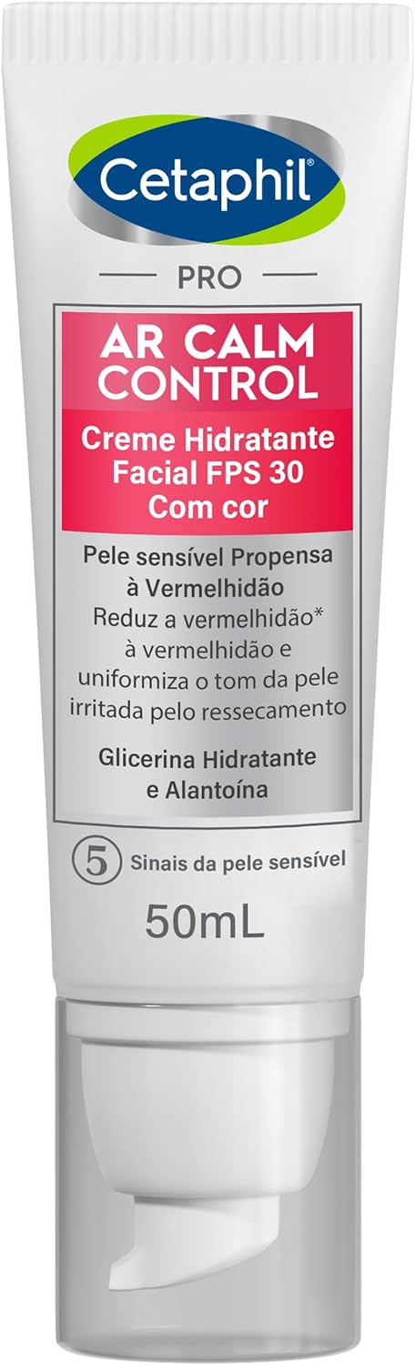 Cetaphil Pro AR Calm Control Creme Hidratante Facial Com Cor FPS30 50ml