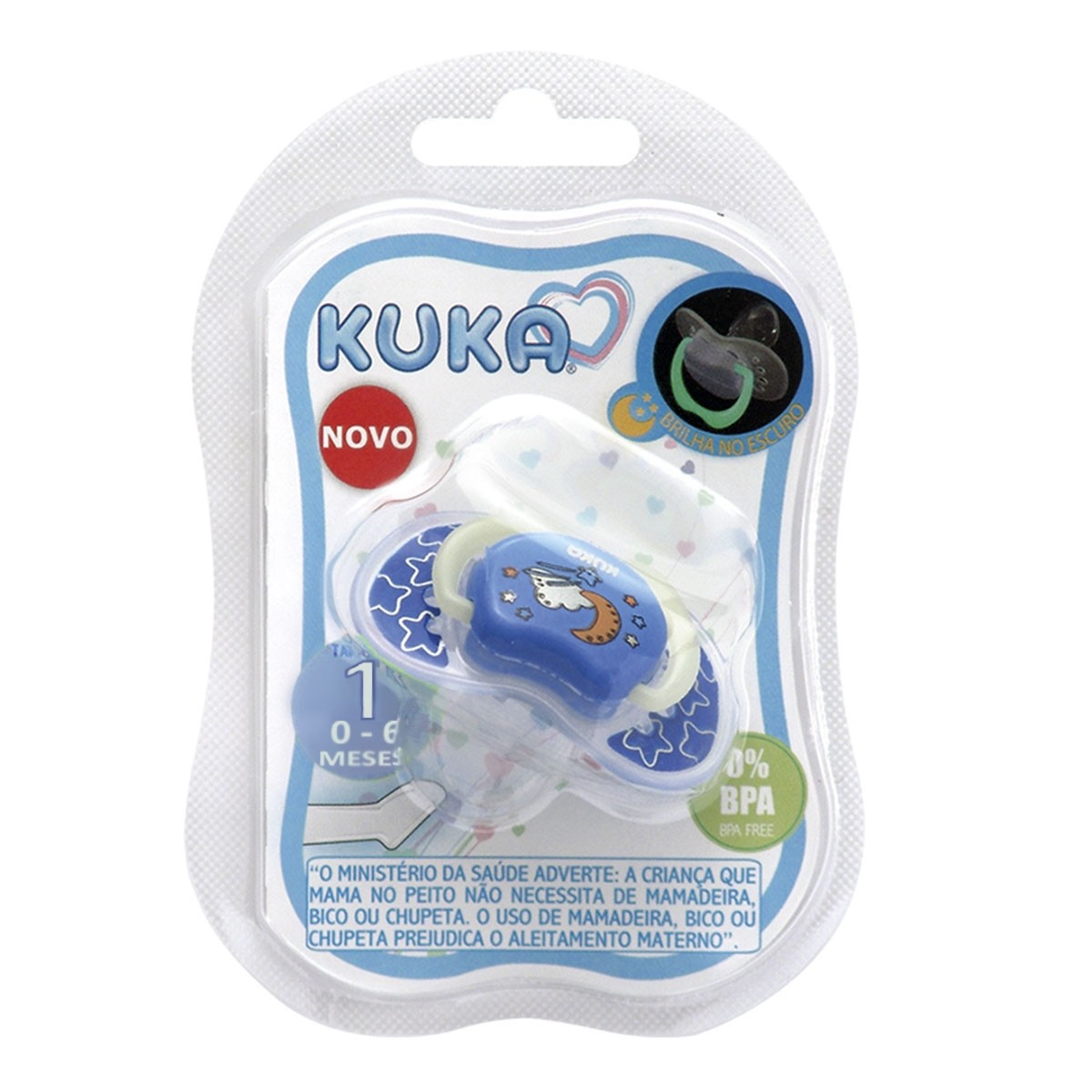 Chupeta Kuka Lumina Azul Número 1 0 a 6 meses