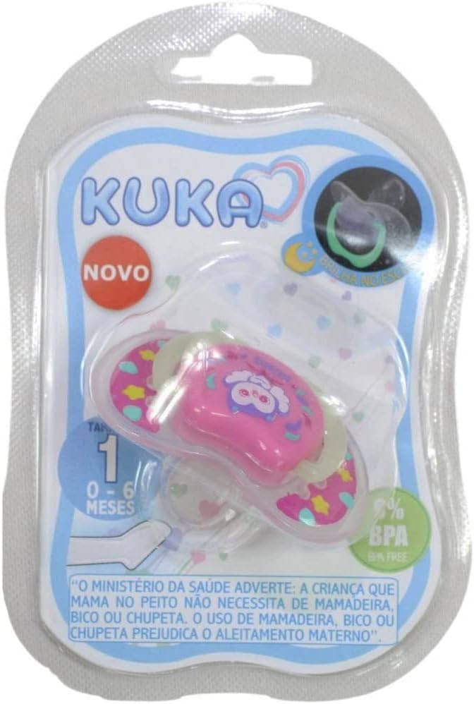 Chupeta Kuka Lumina Rosa Número 1 0 a 6 meses