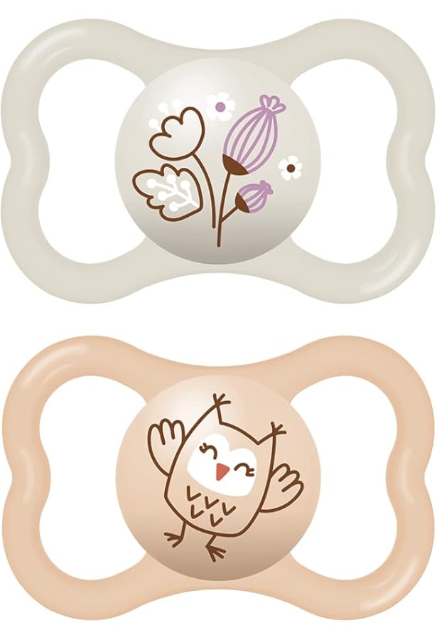 Chupeta Mam Supreme 16+ Meses Rosa/Bege 2 unidades