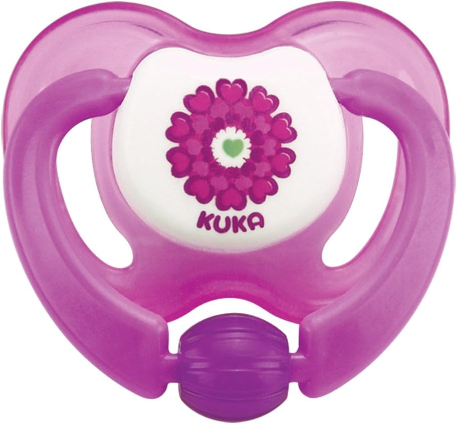 Chupeta Ortodôntica Kuka Lovely Tamanho 2 + 6 meses Rosa