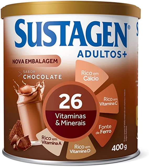 Complemento Alimentar Sustagen Adultos+ Sabor Chocolate 400g