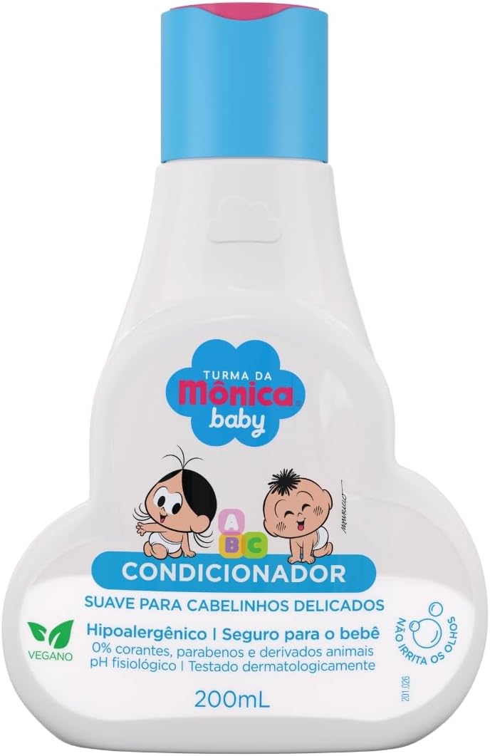 Condicionador Turma da Mônica Baby Suave para Cabelinhos Delicados 200ml