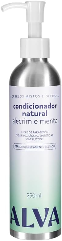 Condicionador Vegano Alva Alecrim & Menta Cabelos Mistos r Oleosos 250ml