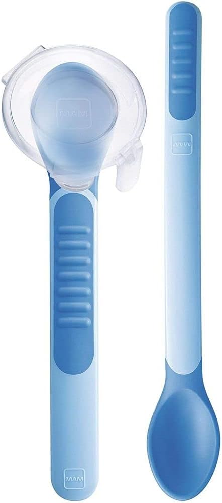Conjunto de Colheres Termossensíveis MAM Azul 2 unidades