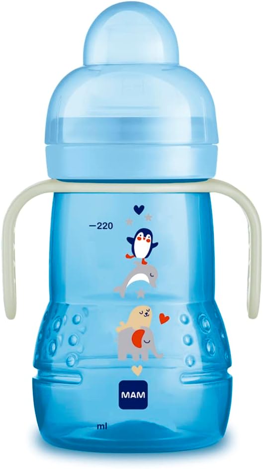 Copo de Treinamento MAM Trainer+ Night com Alça 220ml