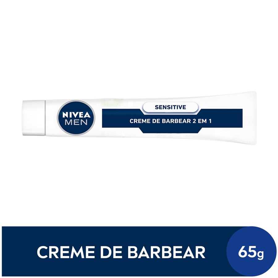 Creme de Barbear Nivea Men Sensitive 2 em 1 65g