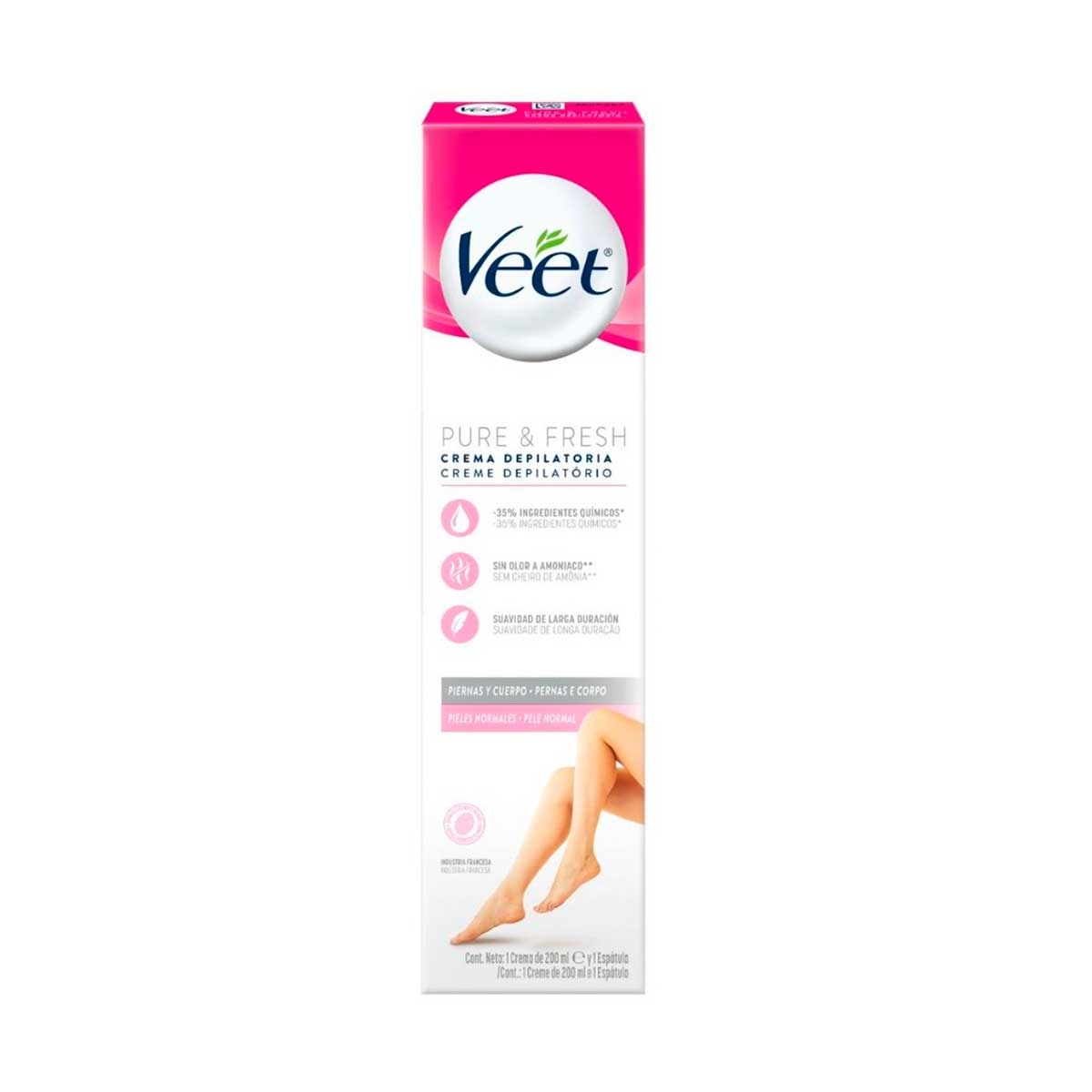 Creme Depilatório Veet Pure & Fresh Pele Normal 200ml