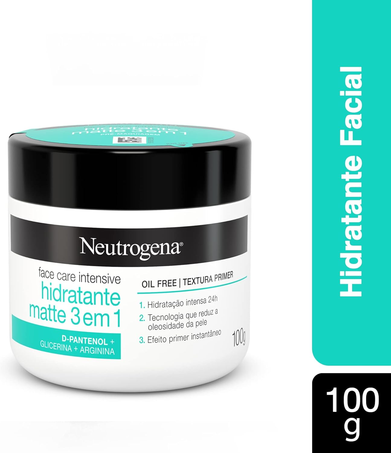 Creme Facial Neutrogena Face Care Intensive Hidratante Matte 3 em 1 100g