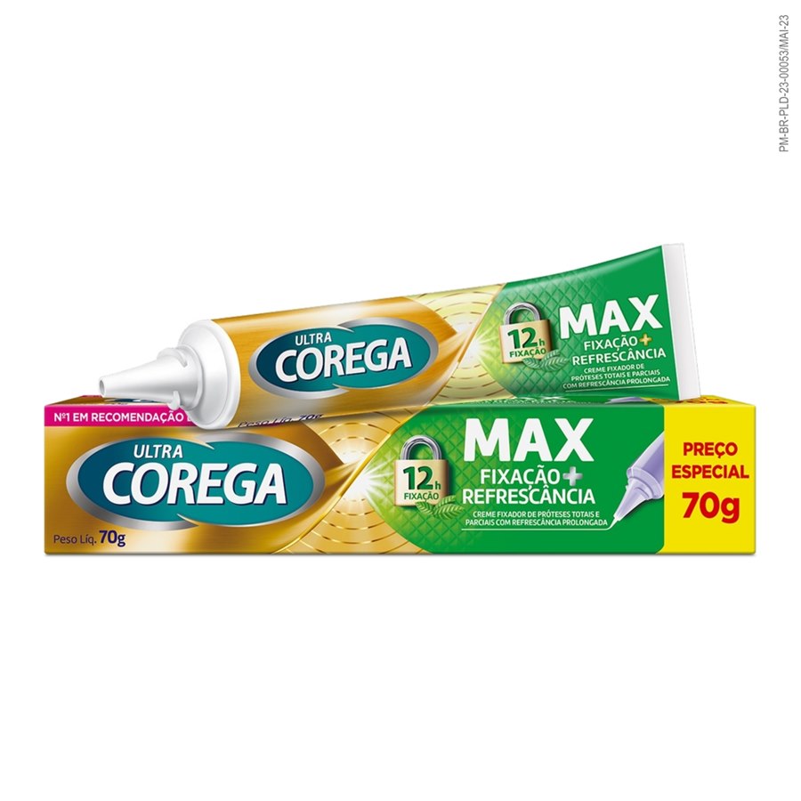 Creme Fixador de Dentadura Ultra Corega Sabor Menta 70g