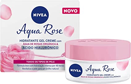 Creme Hidratante Facial em Gel Nivea Aqua Rose 50ml