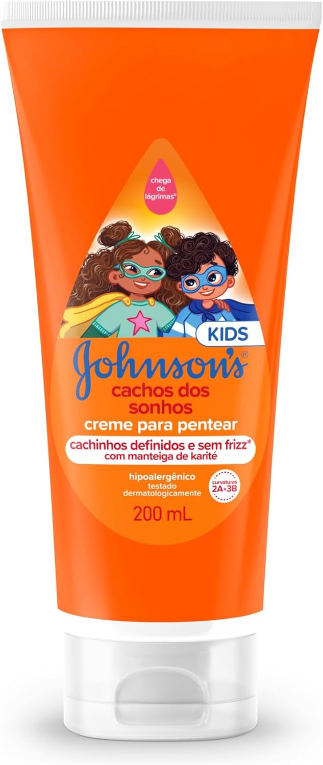 Creme para Pentear Johnson's Cachos dos Sonhos 200ml