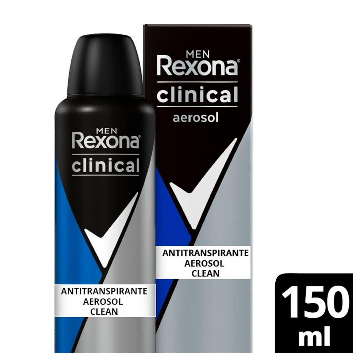 Desodorante Aerosol Rexona Men Clinical Clean 150ml