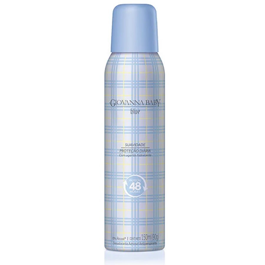 Desodorante Antitranspirante Aerosol Giovanna Baby Blue Feminino 48h 150ml