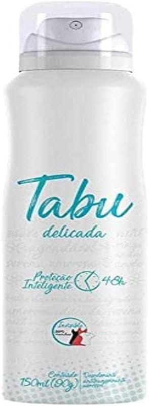 Desodorante Antitranspirante Aerosol Tabu Delicada Feminino 48h 150ml