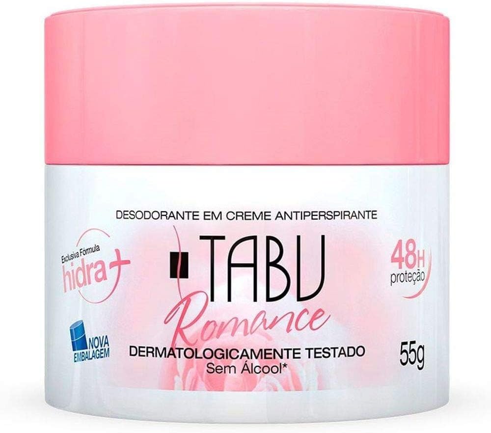 Desodorante Antitranspirante Creme Tabu Romance 55g