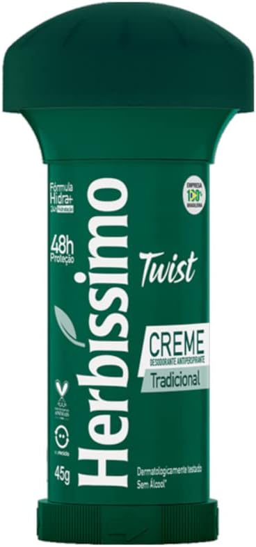 Desodorante Antitranspirante Creme Twist Herbíssimo Tradicional 45g