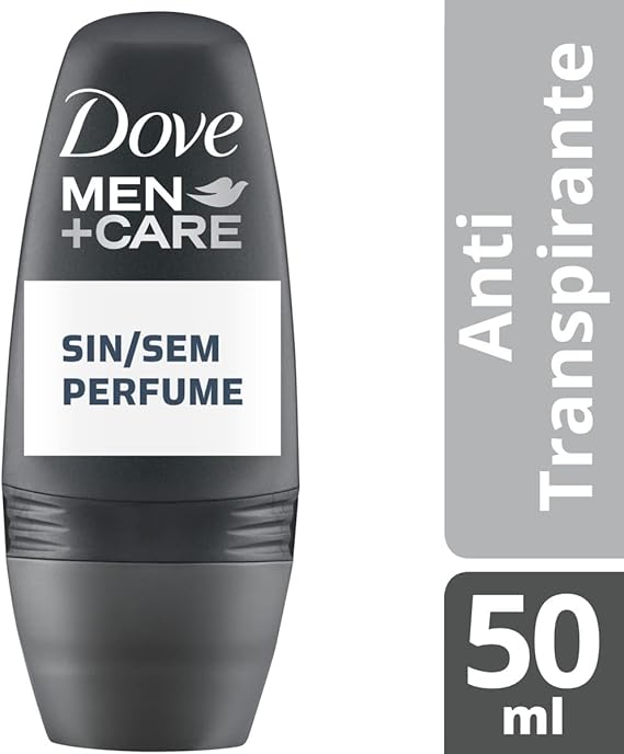 Desodorante Antitranspirante Roll-On Dove Men + Care Sem Perfume 48h 50ml
