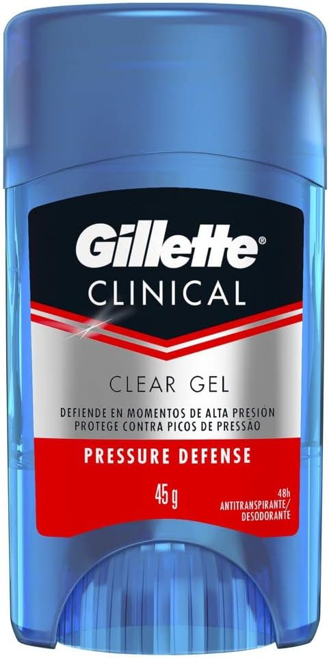 Desodorante Clear Gel Gillette Clinical Pressure Defense 45g