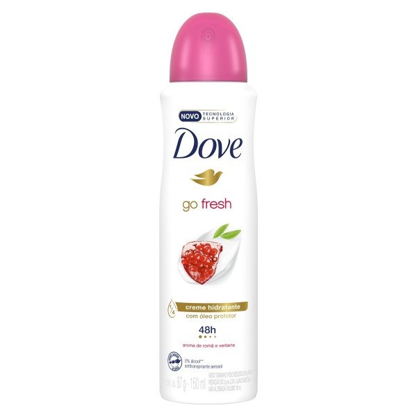 Desodorante Dove Go Fresh Romã & Verbena Aerossol Antitranspirante 150ml