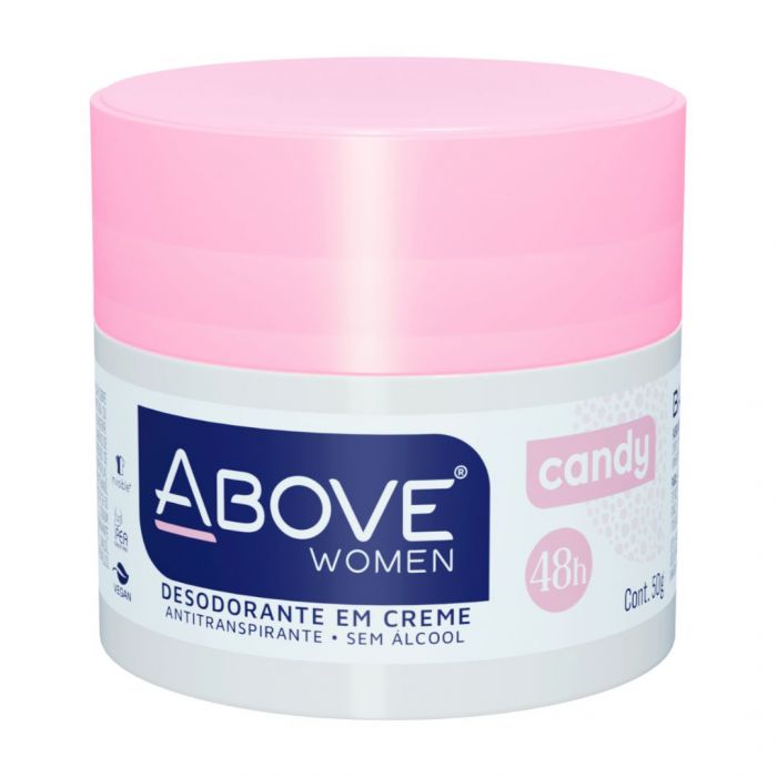 Desodorante em Creme Above Women Candy Antitranspirante 48h Sem Álcool 50g