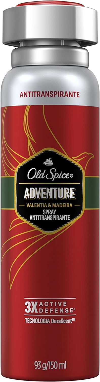 Desodorante Old Spice Adventure Valentia e Madeira Antitranspirante Spray 150ml