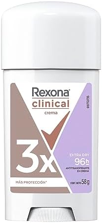 Desodorante Rexona Clinical Extra Dry Antitranspirante Creme Stick Feminino 48g