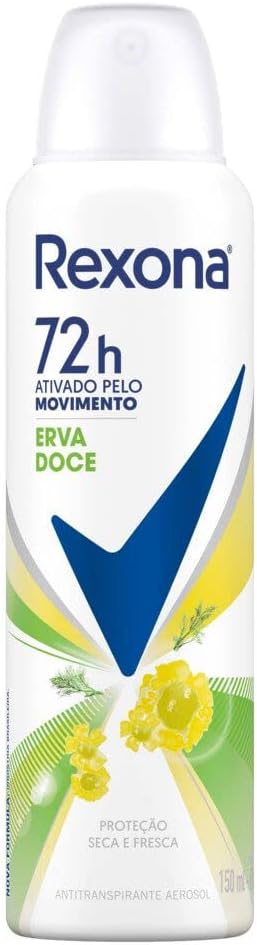 Desodorante Rexona Erva Doce Feminino Aerosol 150ml
