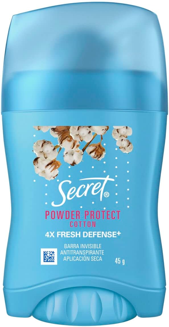 Desodorante Twist Stick Barra Secret Powder Protect Cotton 48h 45g