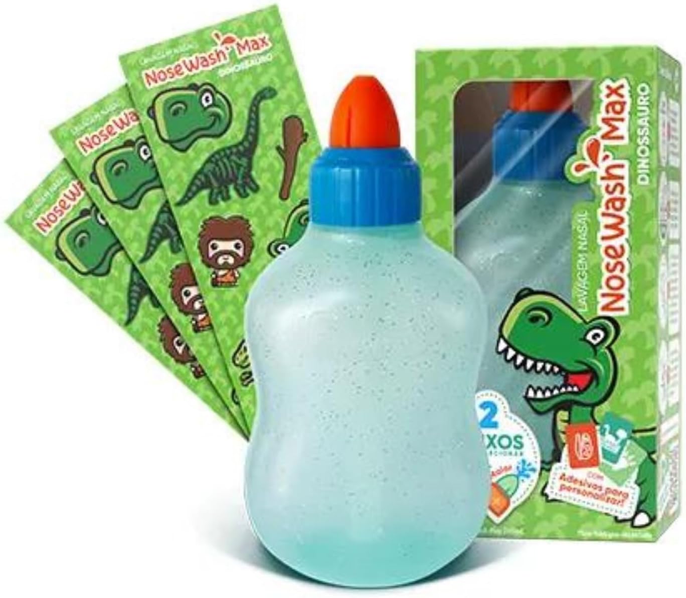 Dispositivo para Lavagem Nasal Agpmed Nosewash Max Infantil Dinossauro 240ml