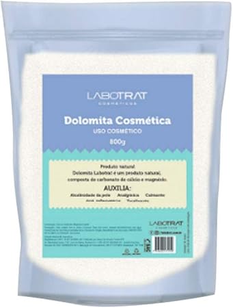 Dolomita Pó Analgésica Calmante Natural Pele Pré-Depilatória Anti-inflamatório Tonificante Carbonato Calcio Magnesio Labotrat 880g