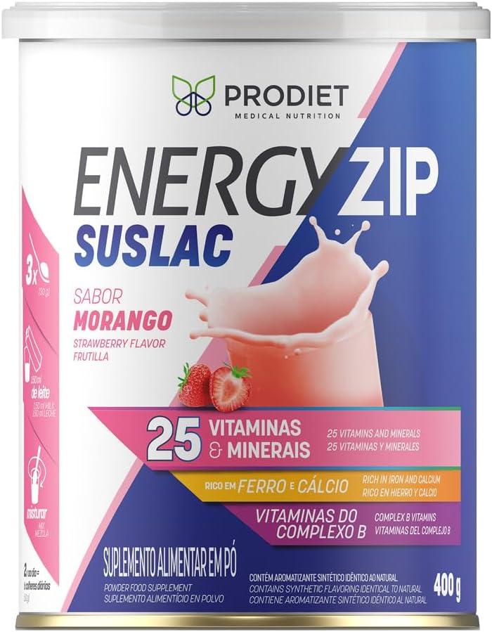 Energyzip Suslac Prodiet Sabor Morango 400g