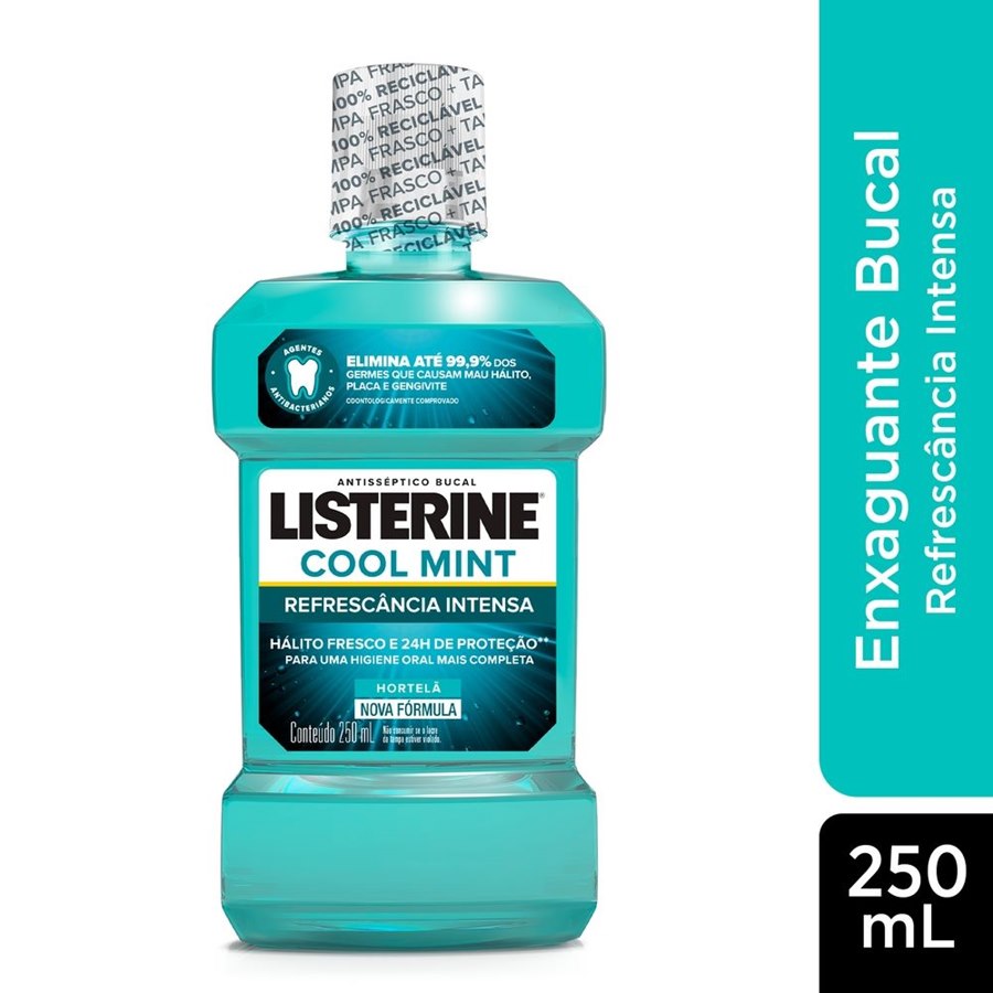 Enxaguante Antisséptico Bucal Listerine Cool Mint 250ml