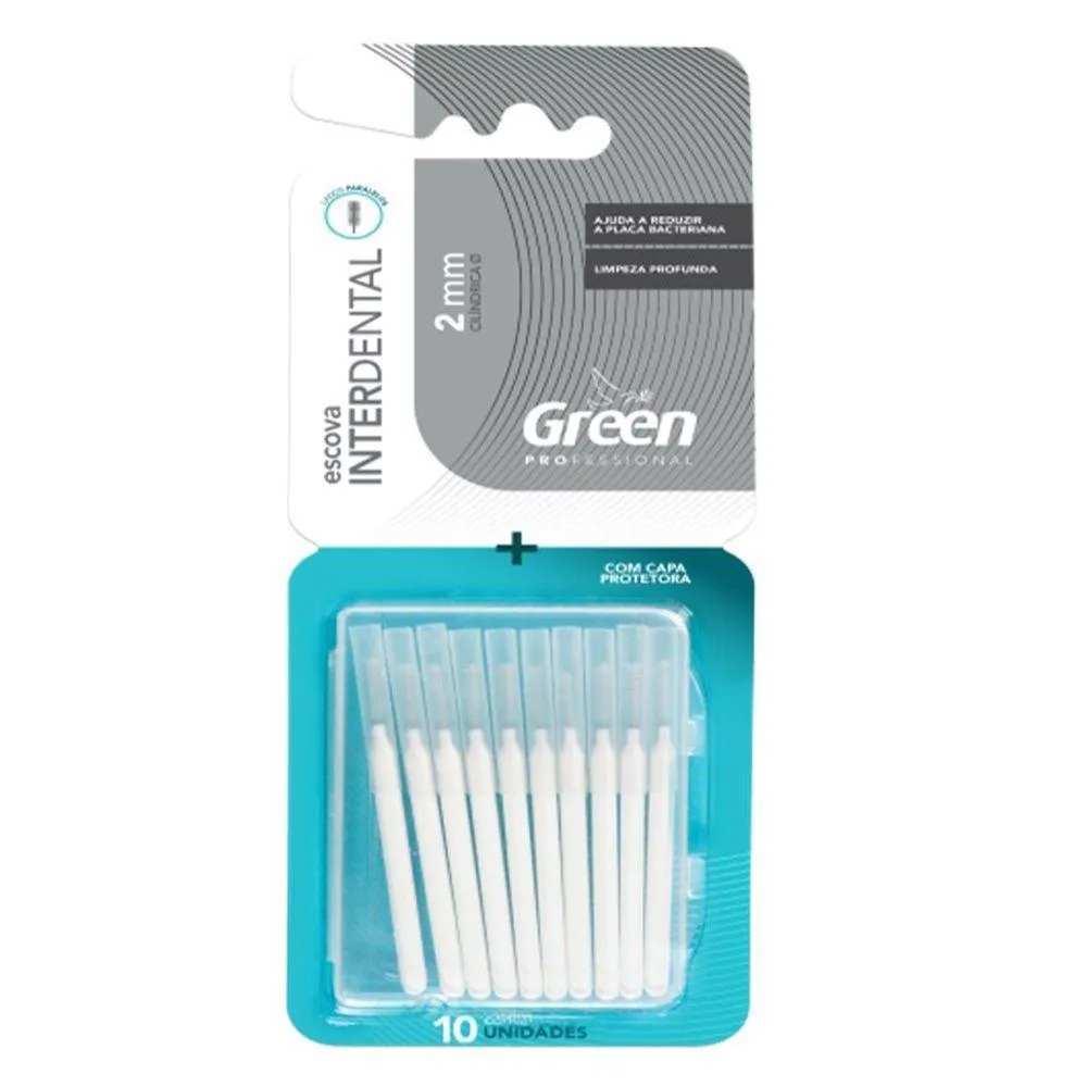 Escova Interdental Green Cilindrica 2mm