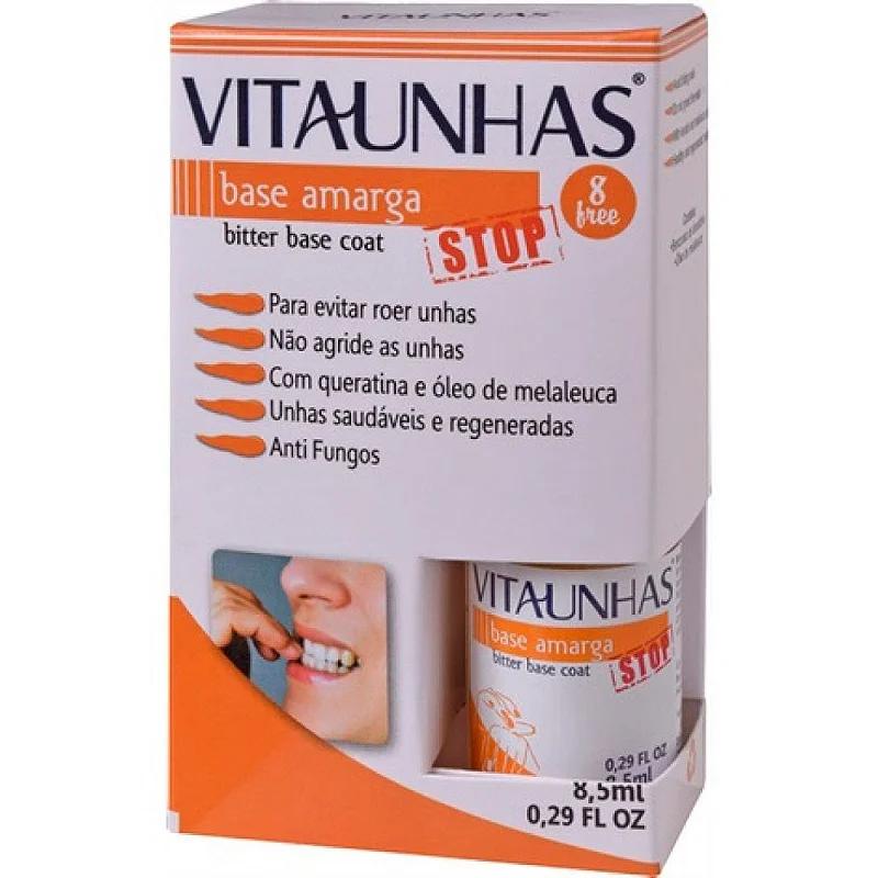 Esmalte VitaUnhas Base Amarga Stop 8,5ml