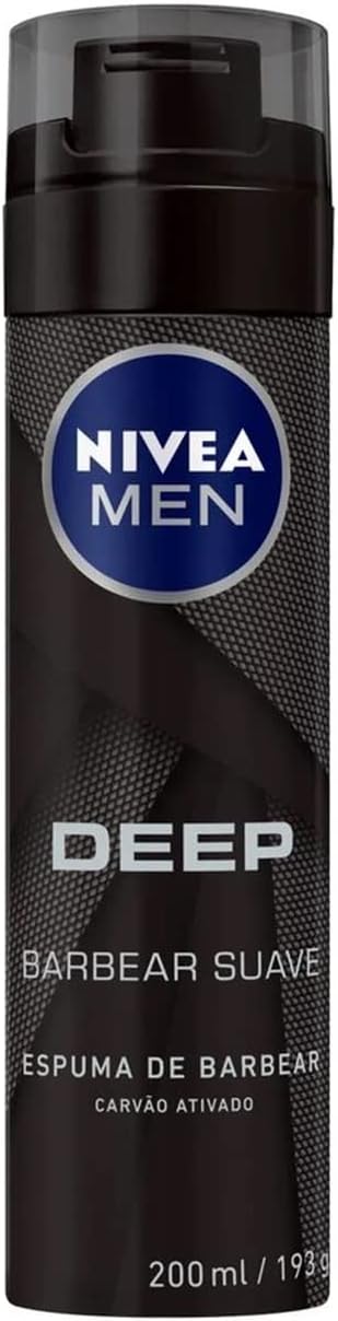 Espuma de Barbear Nivea Men Deep Suave 200ml