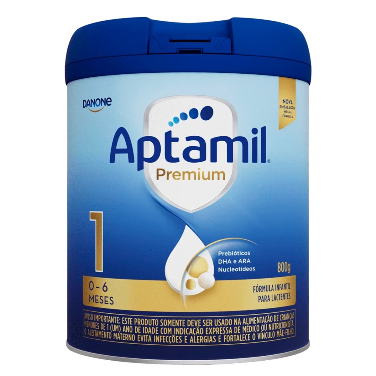 Fórmula Infantil Aptamil Premium 1 0 a 6 meses 800g